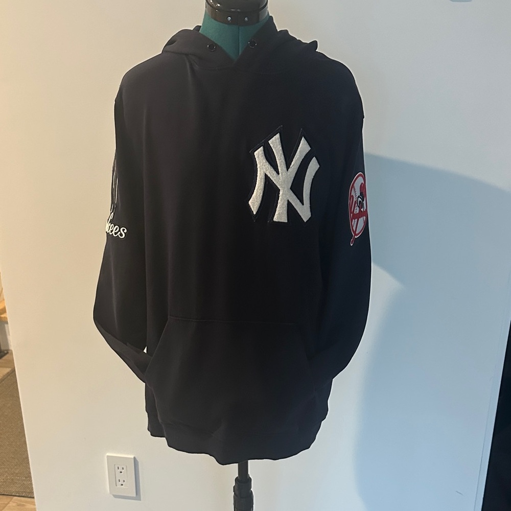 Navy Hoodie with Yankees Logo